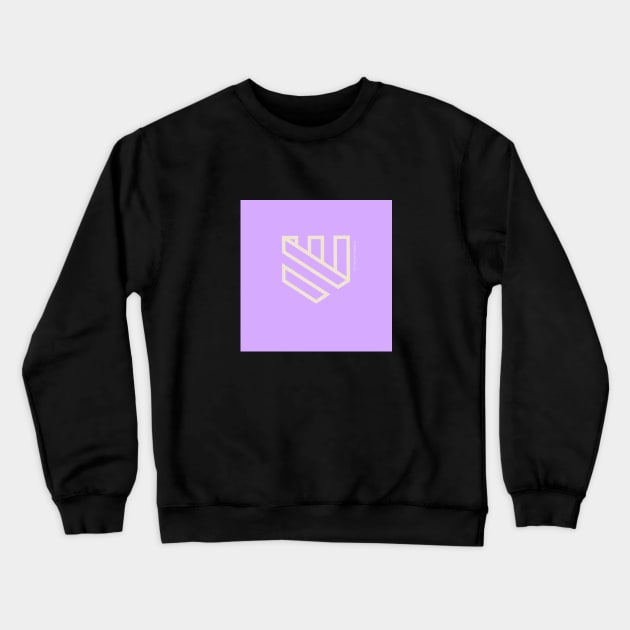 Baseball Systematic Catching Home Plate Logo Pink Crewneck Sweatshirt by TAP.ST